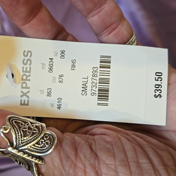 NWT Express Violet Purple Silk Tank Blouse - Picture 8 of 11